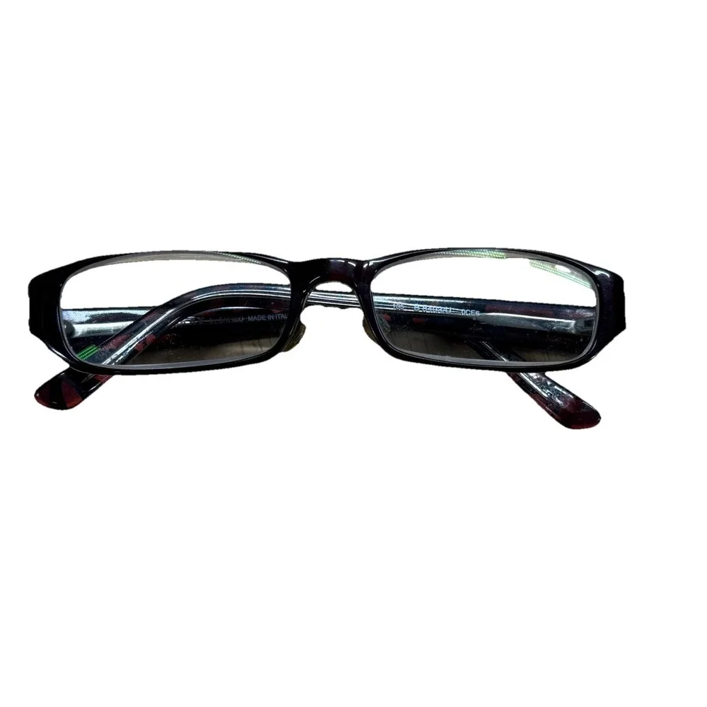 BURBERRY Eyeglass Frames‎ Rectangular Black  Unisex Modern Classic Made In italy